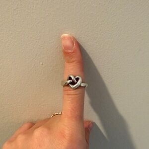 James Avery sterling Heart Knot ring